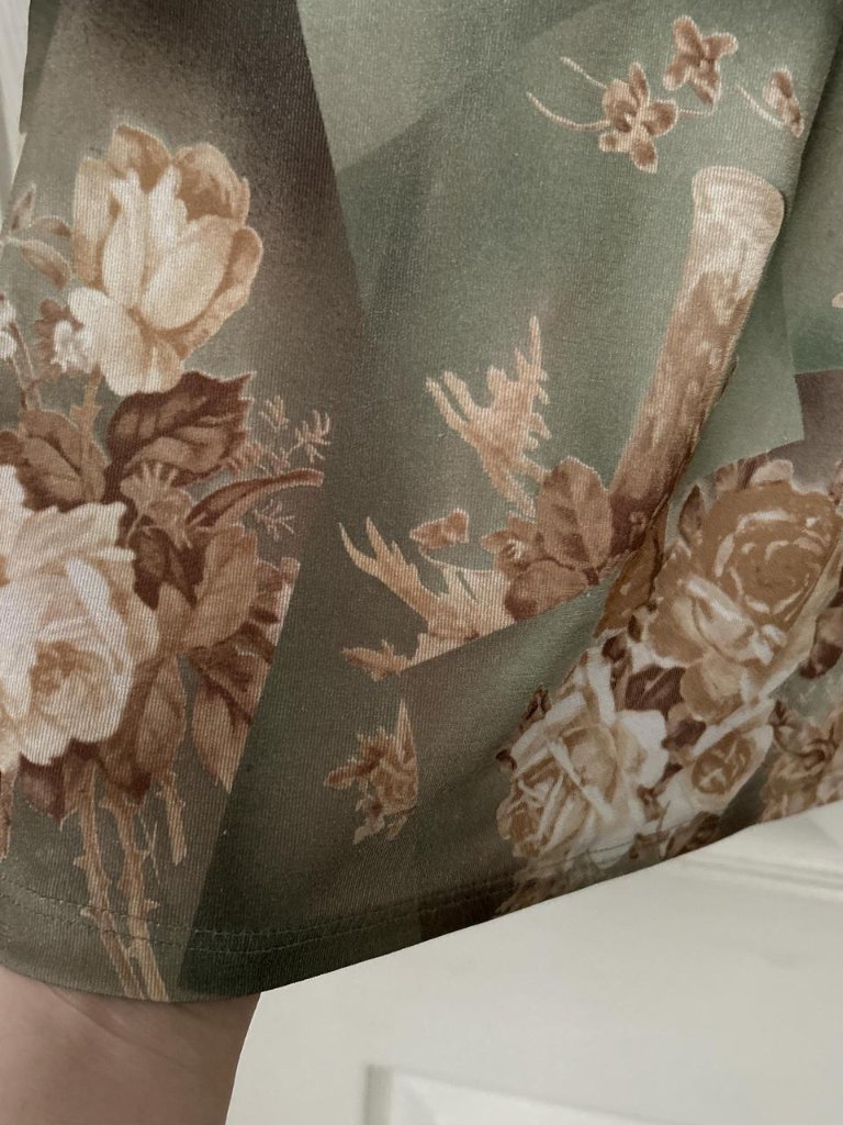 Vtg 90s Micromesh Floral Top — image 4 of 5